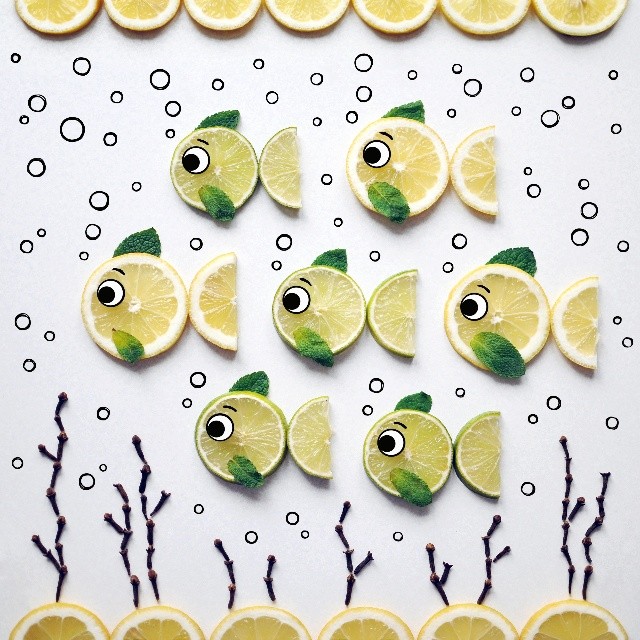 Arte com comida por Daryna Kossar - 07