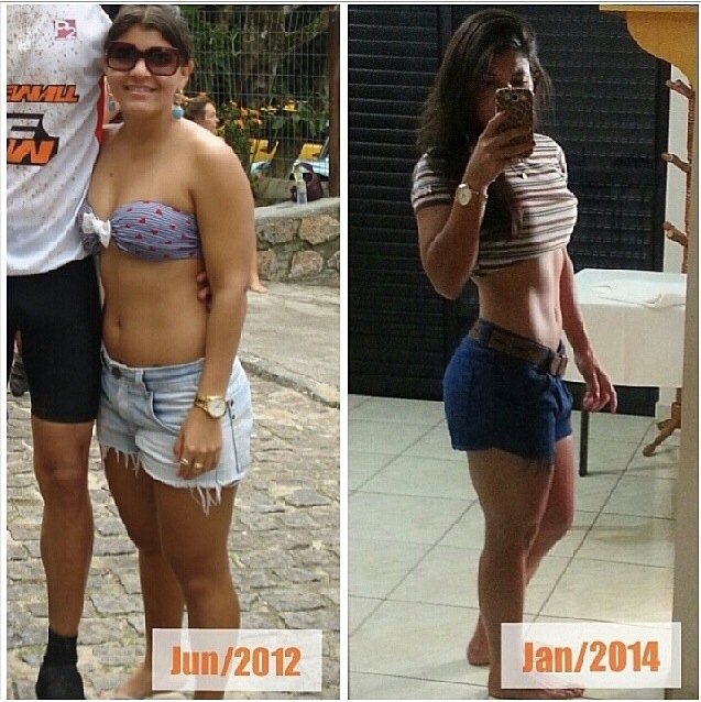 Ticiane Viana - Antes e depois