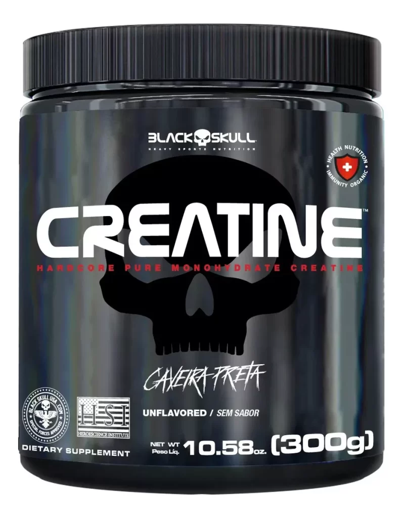 Creatina Turbo Black Skull Sabor Limão