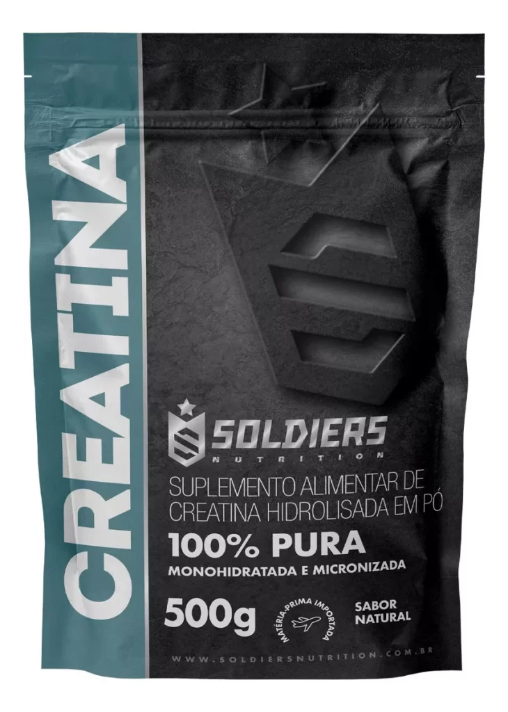 Creatina Monohidratada 100% Pura Importada - Soldiers Nutrition